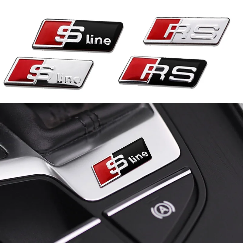 Автомобильная наклейка на руль для Audi Sline TT A1 A2 A3 A4 A5 A6 A7 A8 8P B6 B7 B8 C5 C6 C7 Q5 Q7 RS Rlines S1 S2 S3