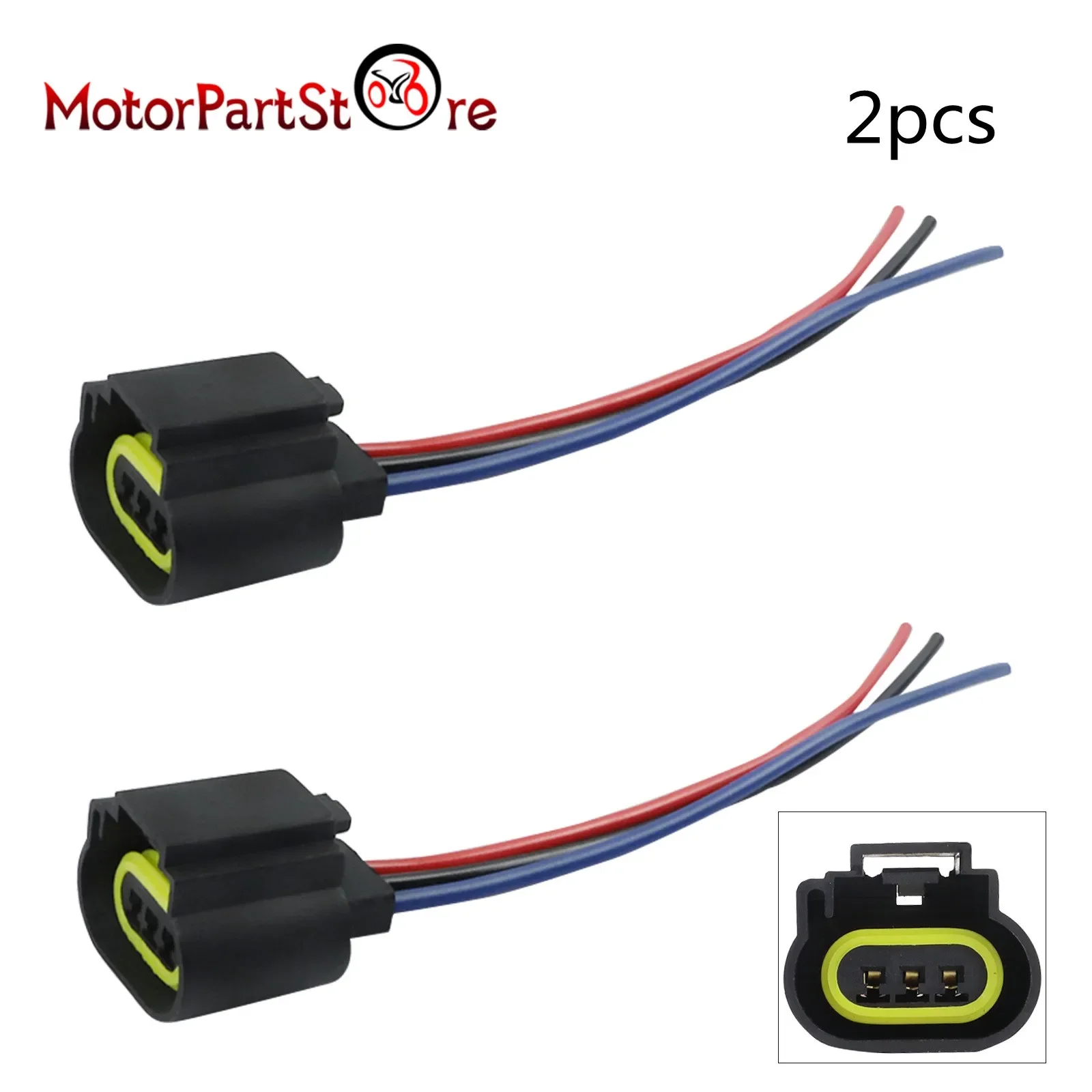 

2 упаковки, H13 9008 разъем, 3-контактный разъем H13 для фар, Разъем Pigtail, DC 12 В, ремонт фар головного света для автомобиля Ford