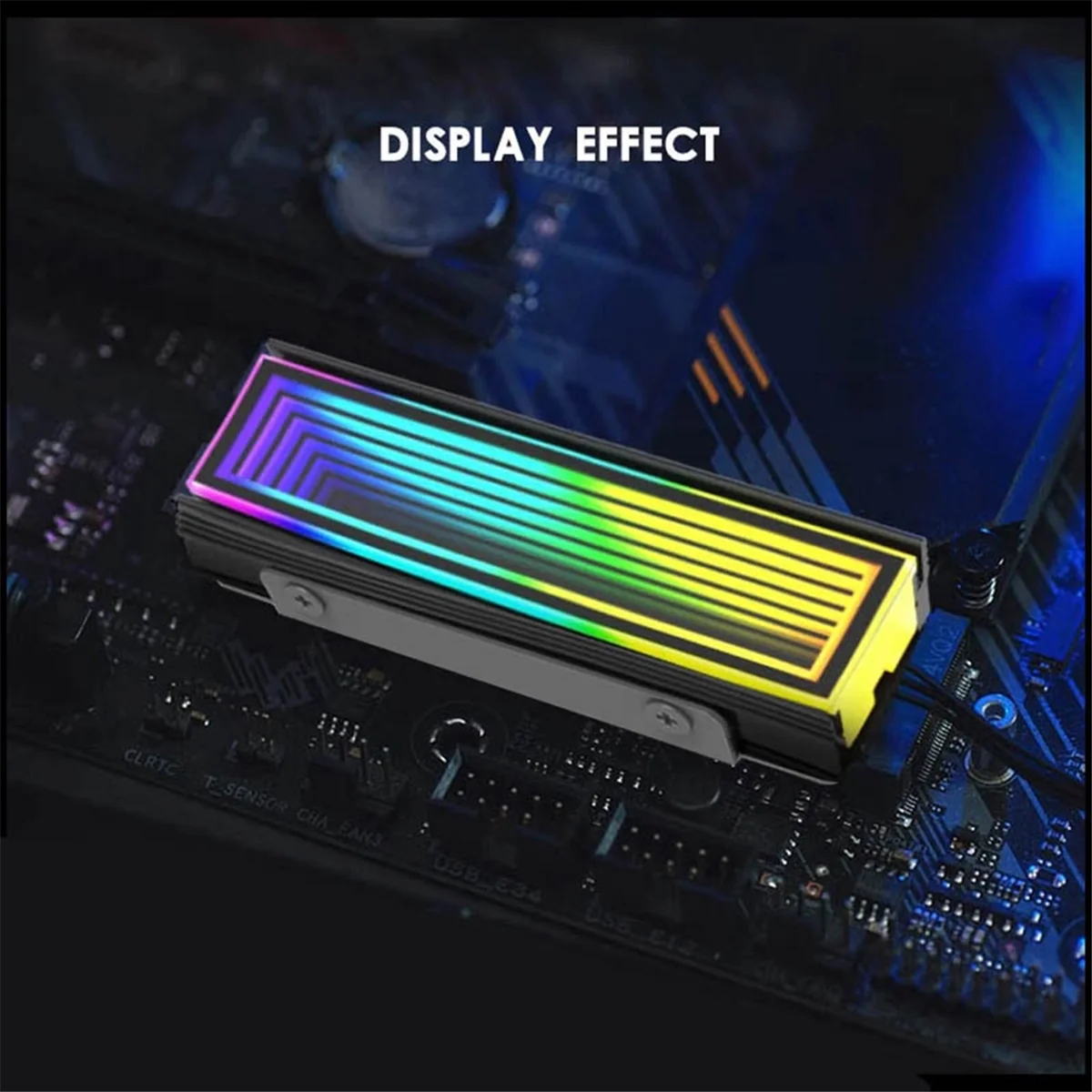 Компьютерный радиатор M.2 ARGB 2280 SSD M2 для ПК RGB Nvme охладитель бесконечный эффект