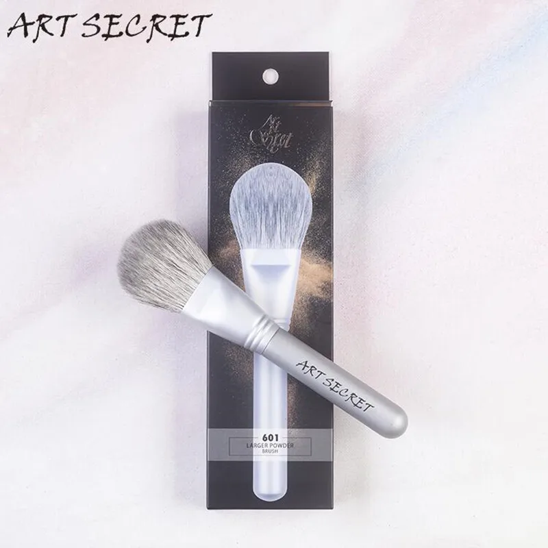 

Косметический инструмент ArtSecret 601 Pro, Кисть для макияжа, большая кисть для пудры с козьей шерстью, с деревянной ручкой