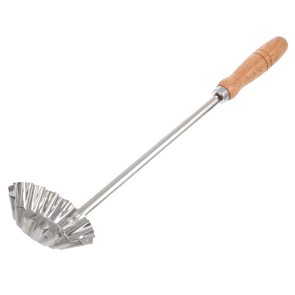 

Handle Spoon Frying Snack Stainless Steel Spoon Fried Mold Flat Wisking Tool Oil Pier Mold Nonstick Kitchen Snack Mold