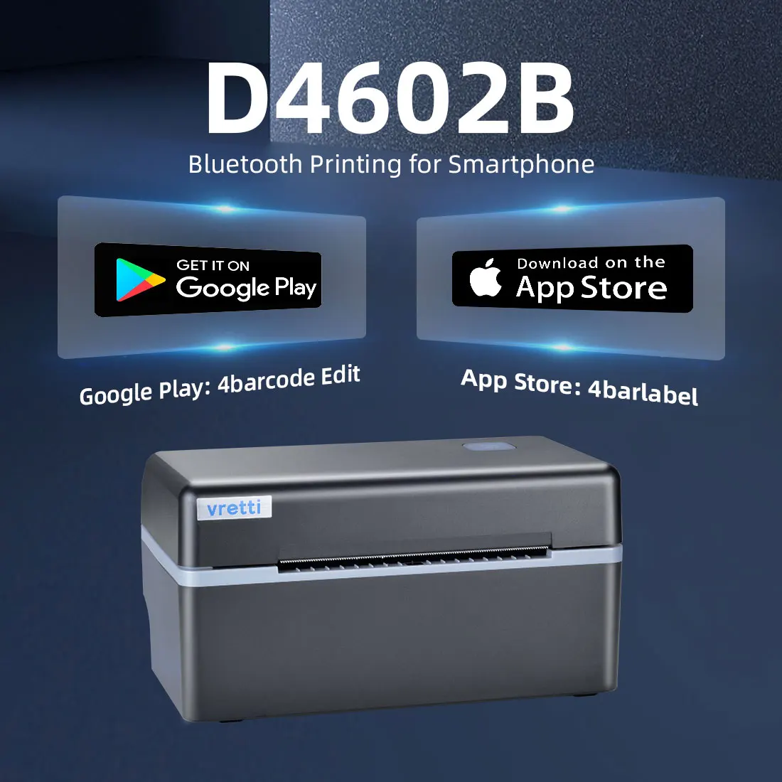 Высокоскоростной термопринтер штрих-кода Vretti 4 Х6 USB Wi-Fi |