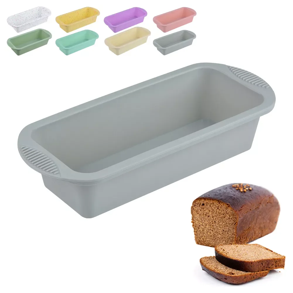 

NEW2023 11Inch Rectangular Silicone Bread Pan Mold Loaf Toast Bread Pans Long Square Baking Mold for Dishes
