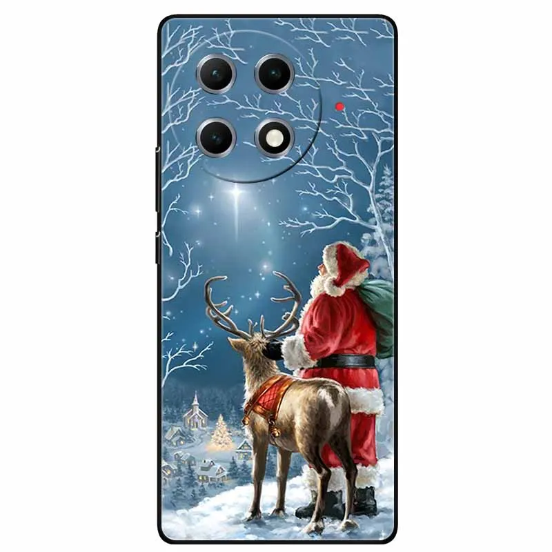 Рождественские чехлы для телефонов Tecno Camon 30S Pro силиконовый мягкий бампер из ТПУ 30