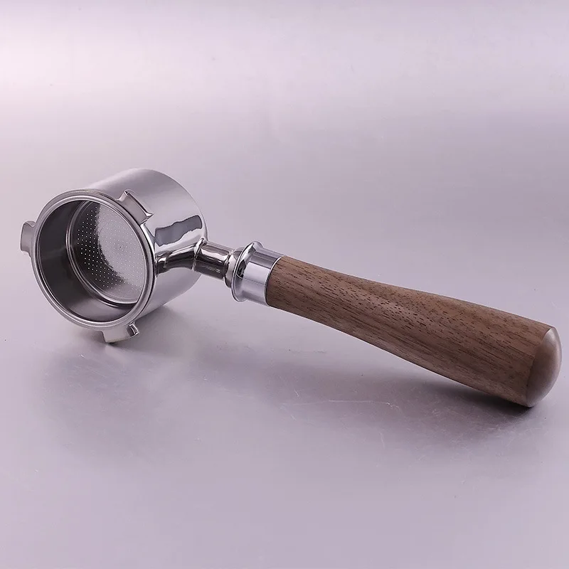 Фильтр для переноски DeLonghi EC9335/9665/9155 51 мм с деревянной ручкой из нержавеющей стали 304 с 1/2/4 чашками и корзиной для фильтров