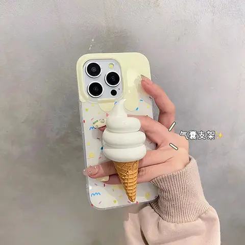 3D складной кронштейн подушки безопасности для мороженого, подставка для телефона, акриловая подставка для зеркала, настольная складная ручка для телефона