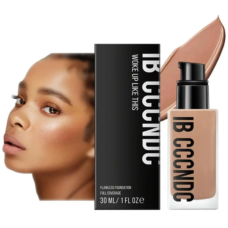 

Жидкая основа для макияжа с полным покрытием, легкий светлый фарфоровый крем, Жидкая основа для макияжа для женщин и девочек