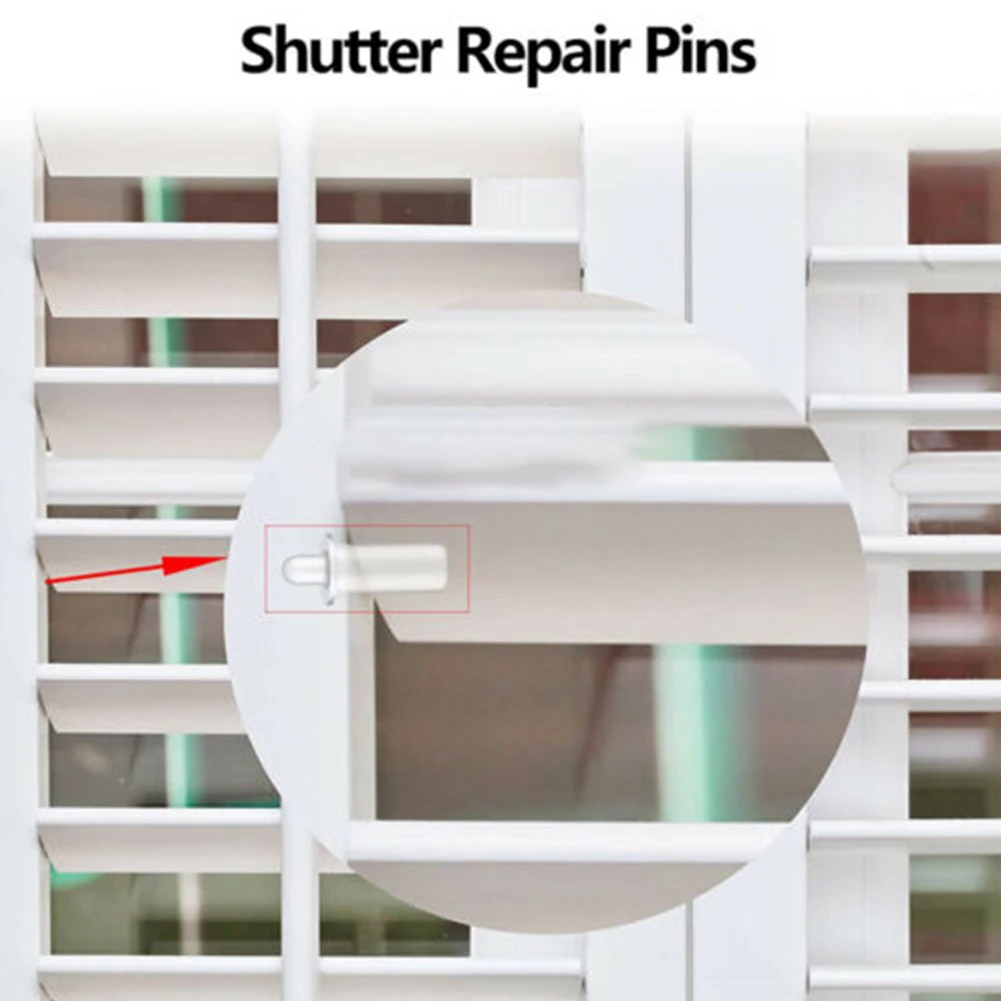 

Durable 20/50pcs Spring Pin Hardware Durability Have Rust Prevention High-quality Plastic Missing Shutter Pins