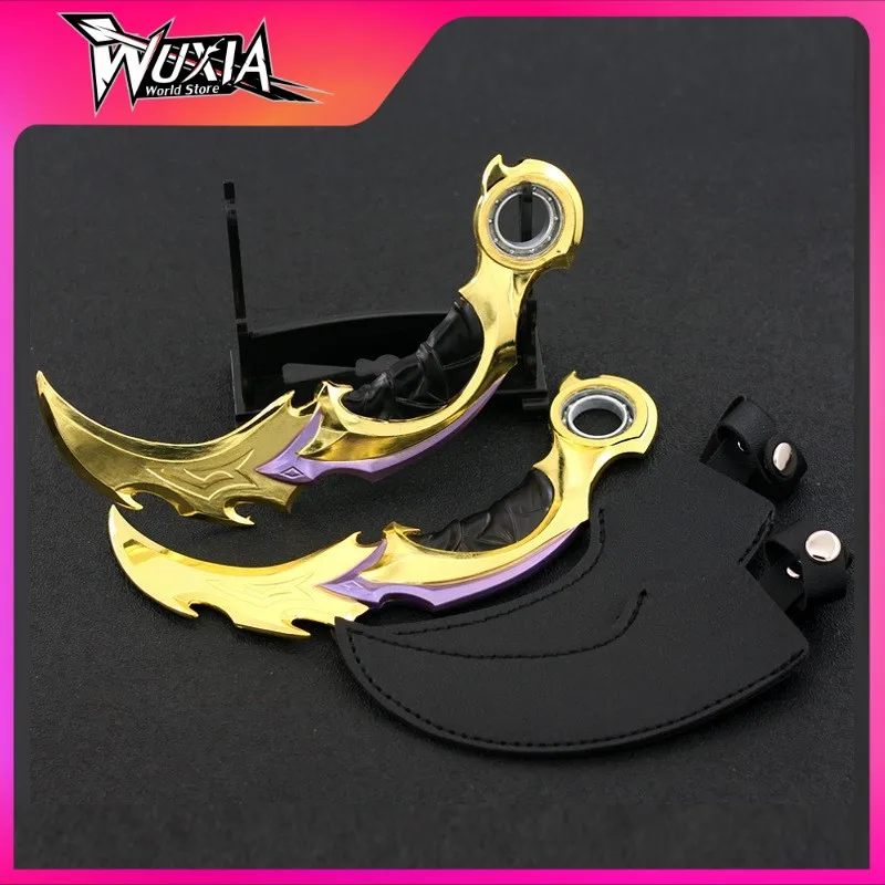 

Valorant Weapon 16cm Melee Reaver 2.0 Karambit Knife Metal Game Peripheral Katana Sword Alloy Model Keychain Knife Kid Gift Toys