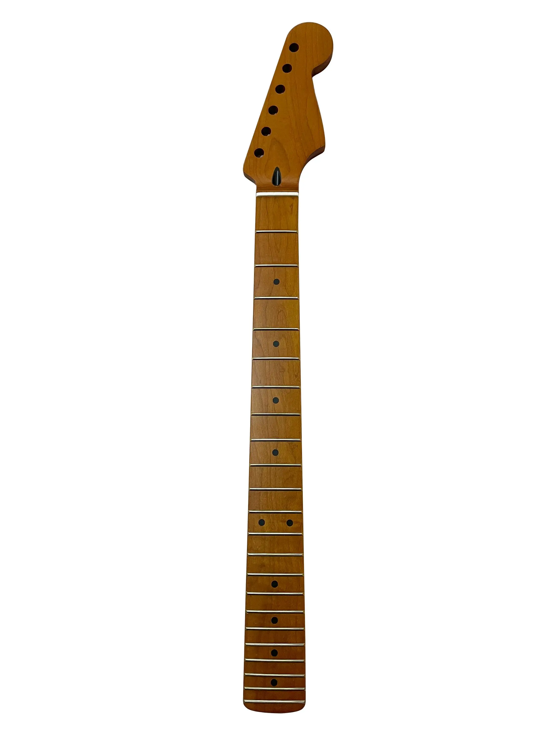 Luthier DIY Brand New Matt 22-piece Baking Plus ST Electric Guitar Neck Roasted Maple Matt Guitarra Neck Replacement Accessories