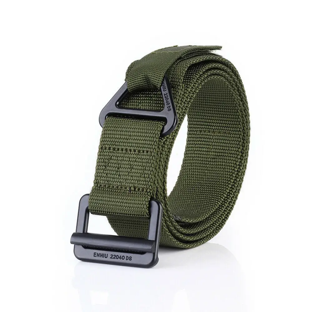 Outdoor Tactical Belt CQB Vertical Rescue Metal Belt Riding Sports Climbing Men And Women Nylon Belt Military