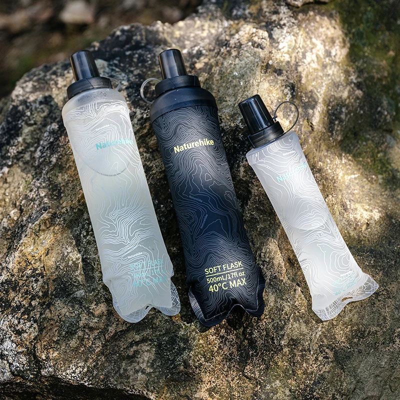 Складная бутылка для воды Naturehike из ТПУ с силиконовым носиком, ультралегкая, для походов, активного отдыха, с распылителем, карманная, для рюкзака (art.: 3920da08ef55e) - 3920da08ef55e