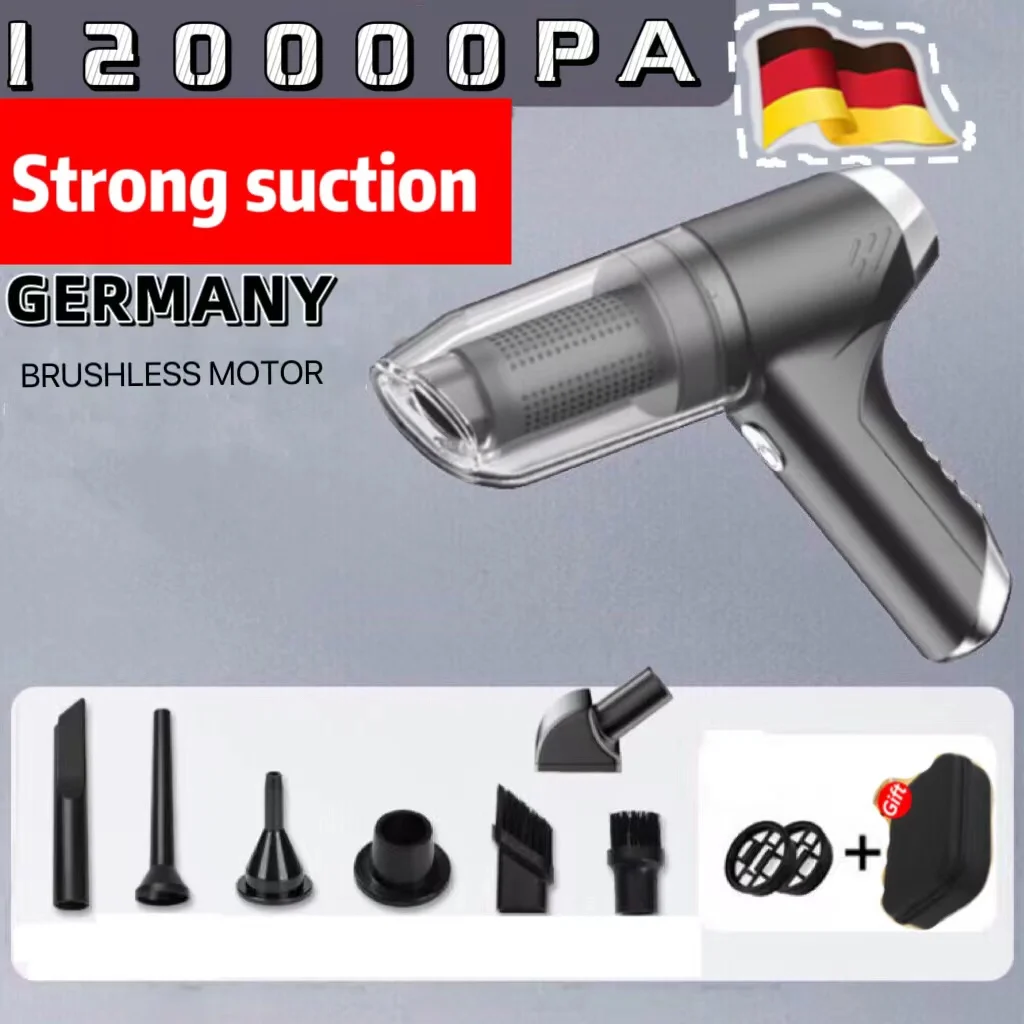 

120000Pa 3 в 1 беспроводной пылесос портативный автомобильный робот-пылесос ручной мини-пылесос для дома Антибактериальный пылесборник