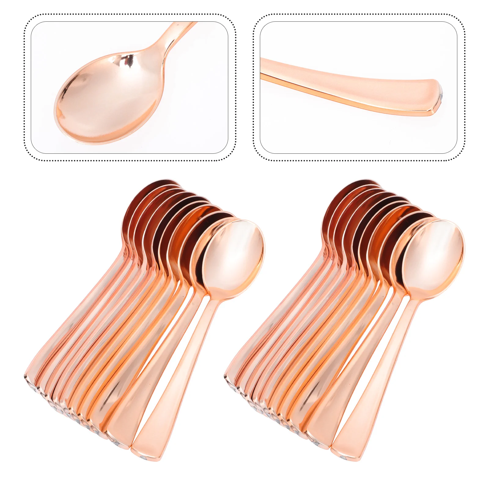 

30Pcs Plastic Spoon Spoons Plastic Disposable Dessert Spoons Disposable Ice Cream Spoons