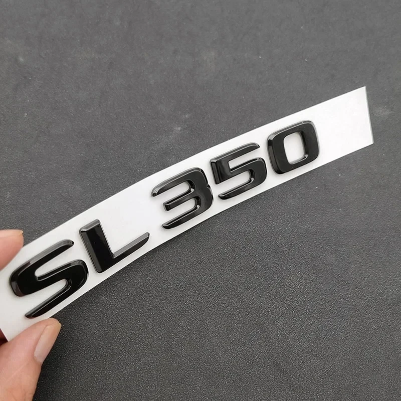 3D ABS буквы значок багажника автомобиля SL 43 55 63 65 300 350 400 450 500 550 эмблема логотипа для Mercedes SL R230 R290 R231 автомобильные аксессуары (art.: 3920d35624bfa) - 3920d35624bfa