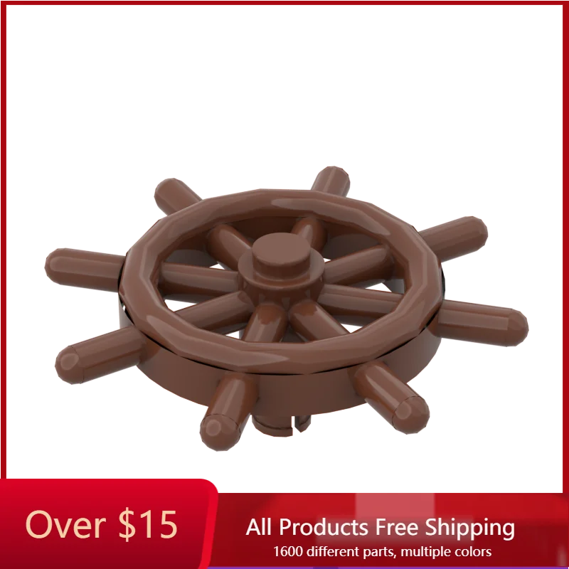 

10 шт. кубики MOC 4790 5,2x5,2x2,2, корабельные колеса для строительных блоков, детали «сделай сам», Классический Фирменный подарок для детей