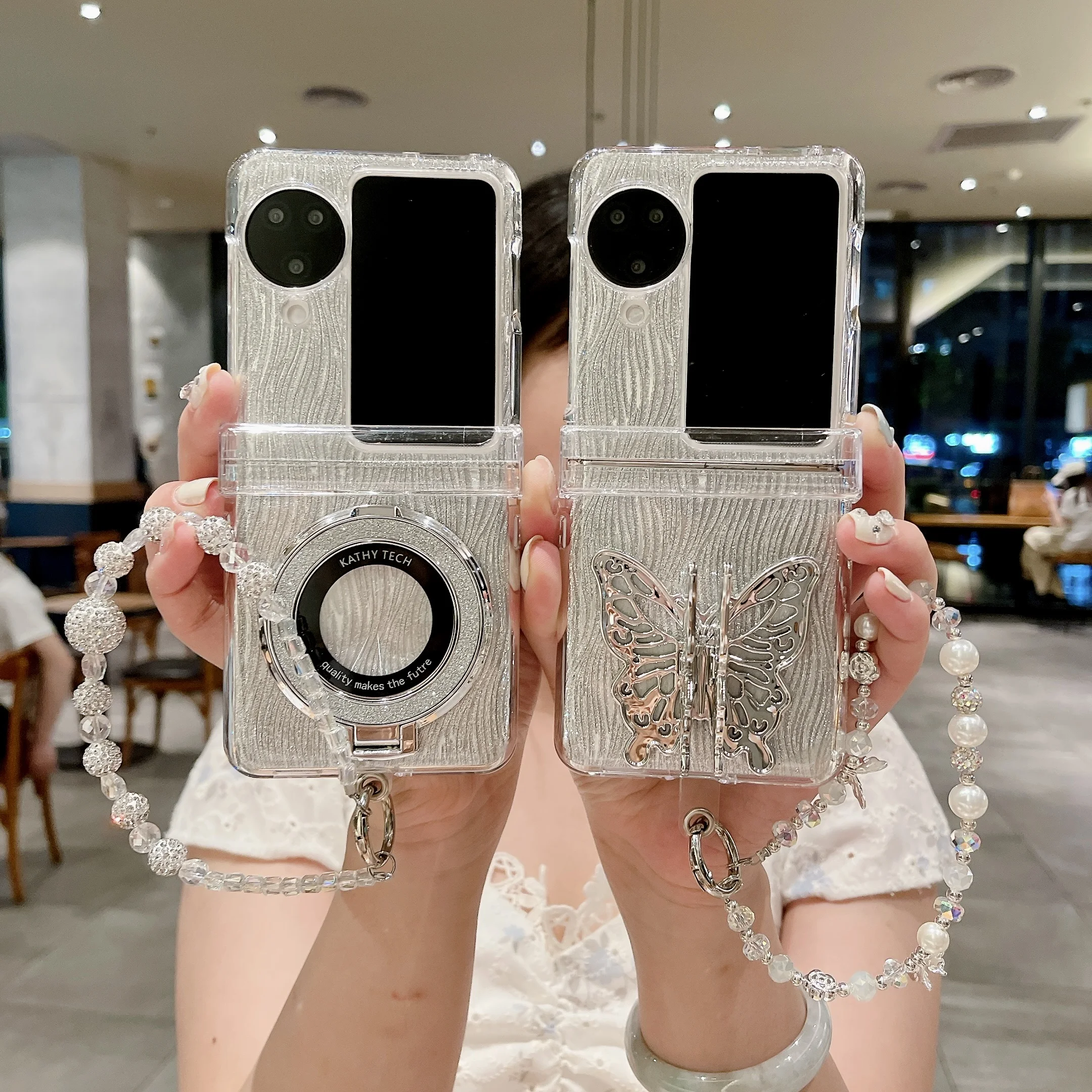 Водонепроницаемый бумажный держатель-бабочка браслет-цепочка жесткий акриловый