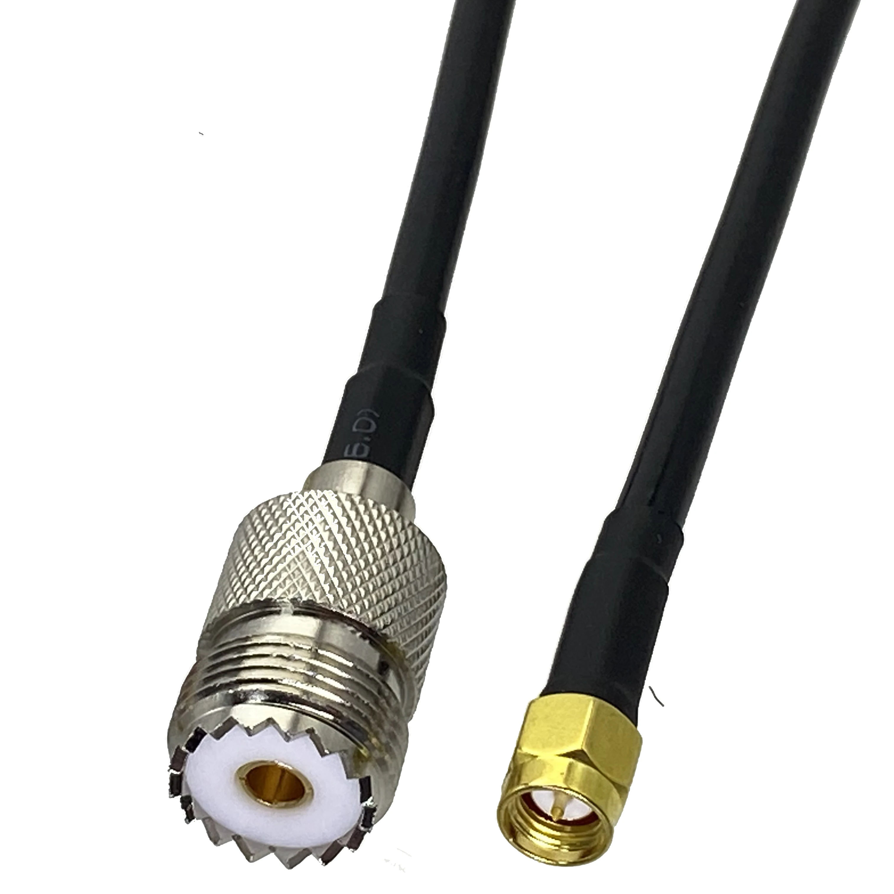 1 шт. кабель RG58 UHF SO239 гнездовой разъем к SMA Штекерный Разъем RF коаксиальный отрезок