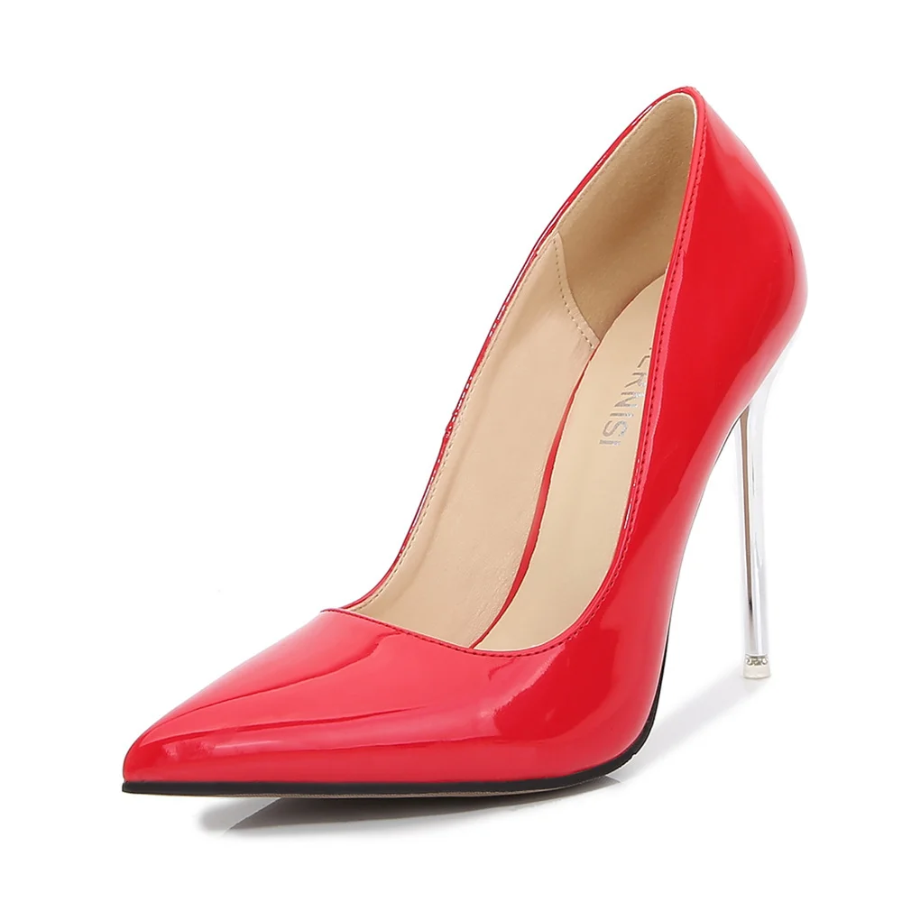

MAIERNISI Newest Sexy High Heel Shoes Pointed Toe Woman Pumps Stiletto Heels Office Lady Dress Heels Party Shoe Plus Size Ladies