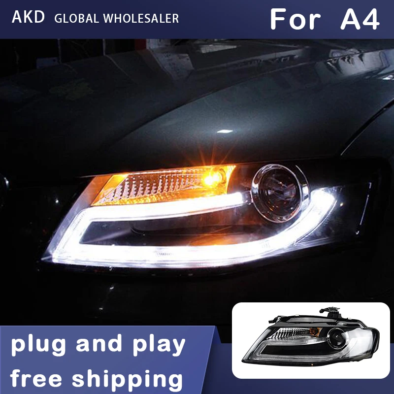 

Car Styling Headlights for Audi A4 LED Headlight 2009-2012 A4L B8 Head Lamp DRL Signal Projector Lens Automotive Accessories