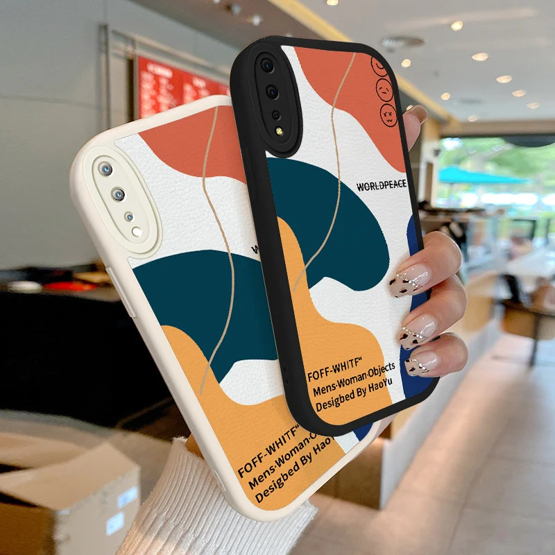 

For vivo S1 Y7S Z1x iQOO Neo S1 Pro Prime S10E S12 V11i V15 V17 V23 V23E V25 X50 Lite Y9S Z3 Z3i Case Small letter smiling face