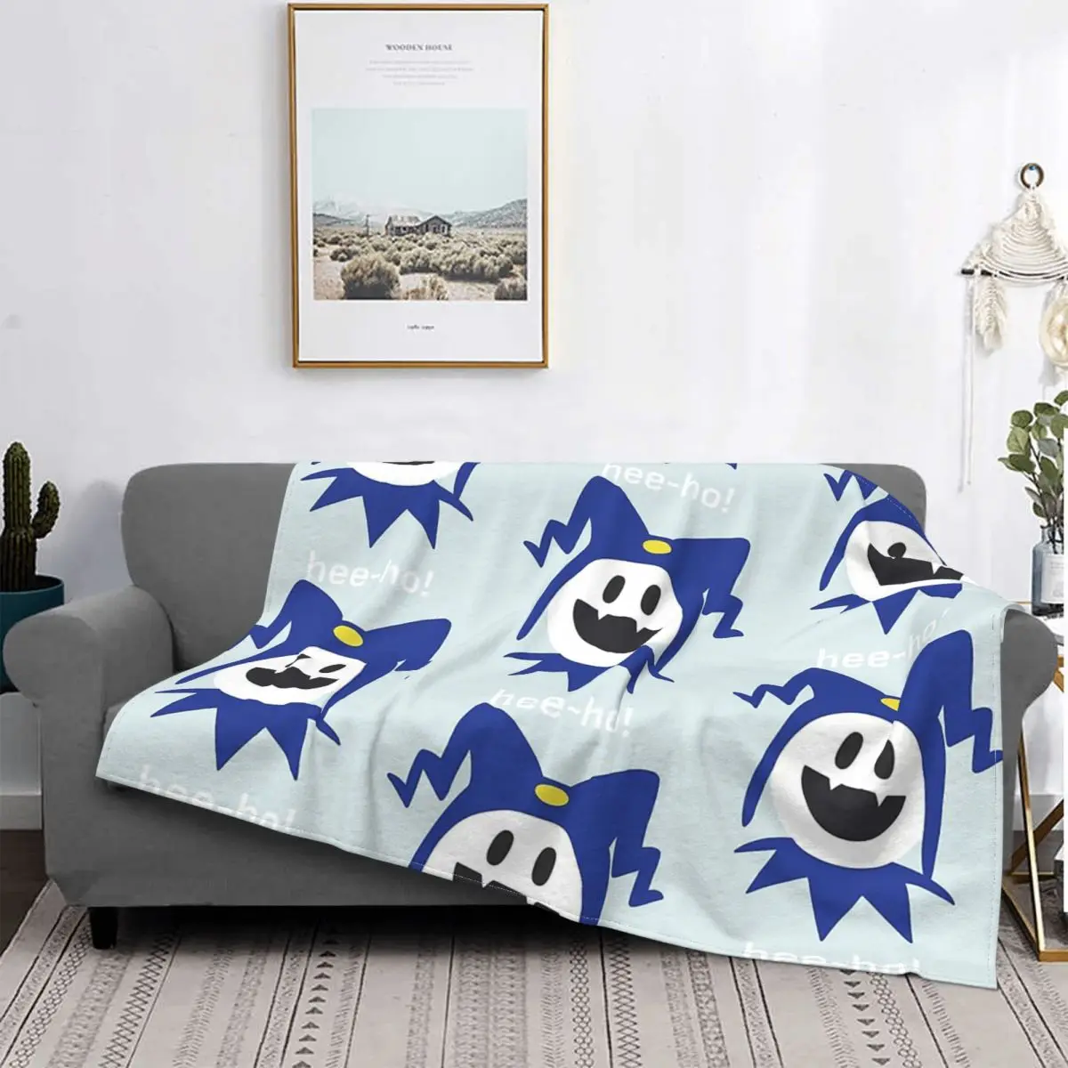 

Persona 5 Morgana Game Jack Frost Shin Megami Tensei Portable Warm Throw Blankets for Bedding Travel