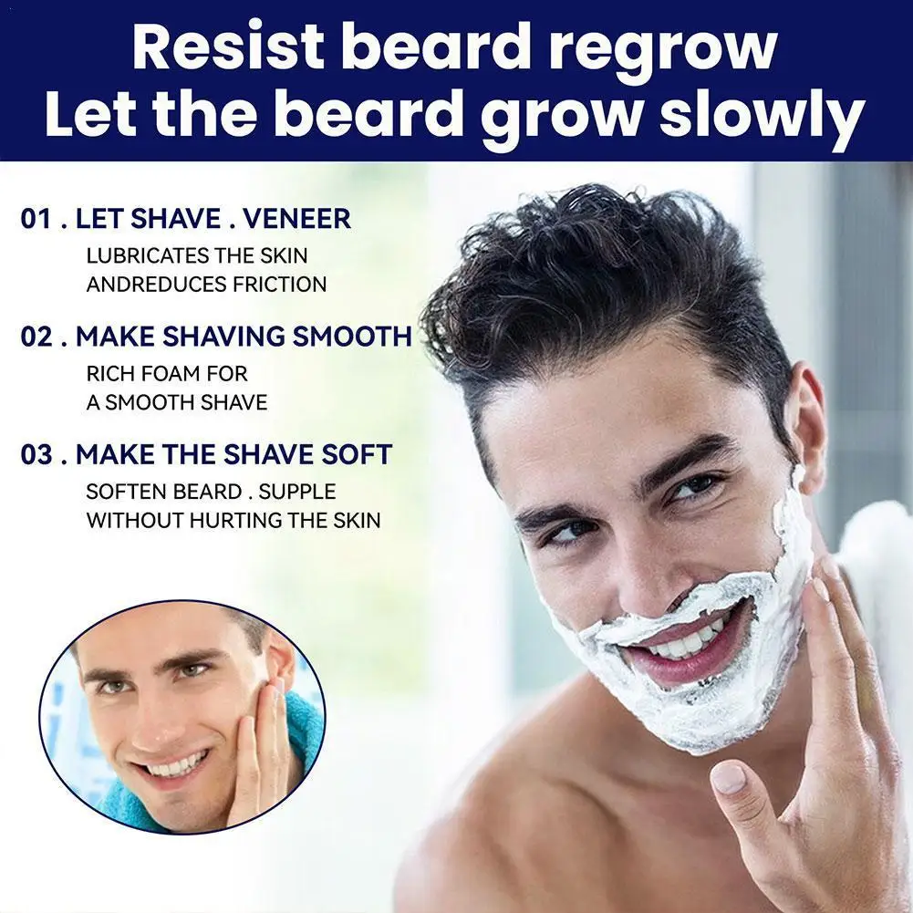 

60ML Safety Harmless Men Permanent Hair Beard Removal Cream Depilatory For Body Armpit Legs Chest Face Hair Remover Beauty E4H5