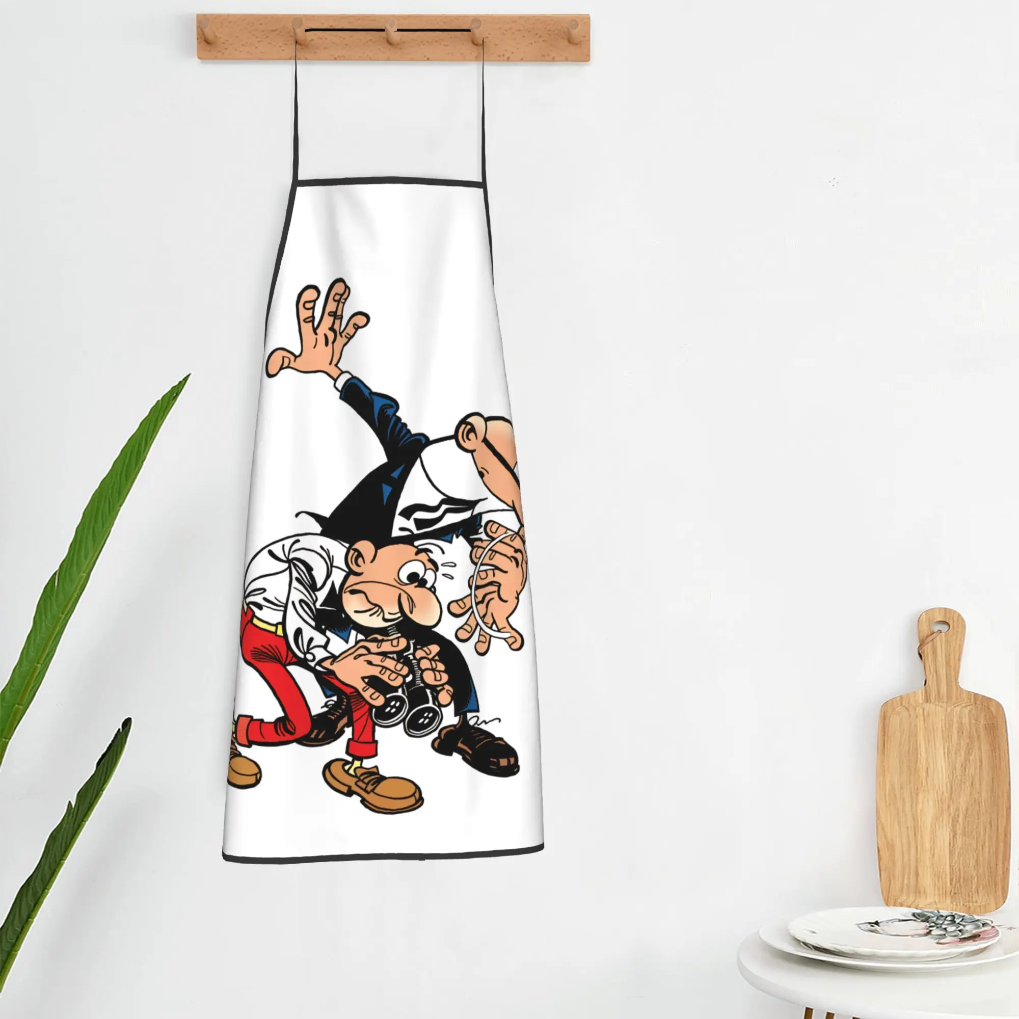 Фартуки Mort & Phil Mortadelo y Filemón: модные кухонные аксессуары, фартуки для парикмахеров и ресторанов без карманов (art.: 3920d83bc08ba) - 3920d83bc08ba