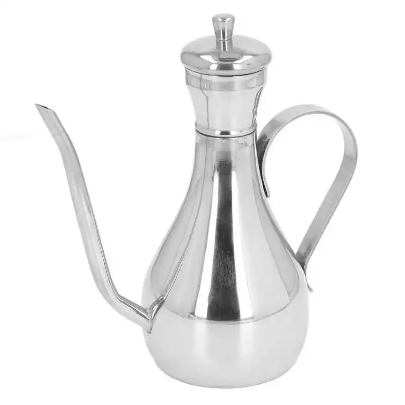

Stainless Steel Olive Oil Bottle Household Kitchen Vinegar Pot proof Soy Sauce Vinegar Seasoning Bottle For Kitchen