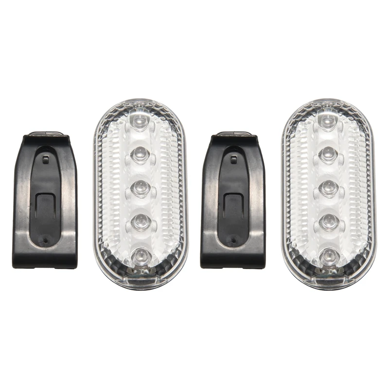 

2X LED Flashing Shoulder Light Waterproof Warning Signal Lamp Patrol Warning Light SOS Clip Flash Light