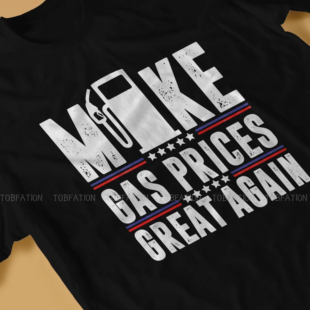Gas Prices Make Great Again Pump Tshirt Black for Men Large T Shirt Harajuku Men's Tops Streetwear |