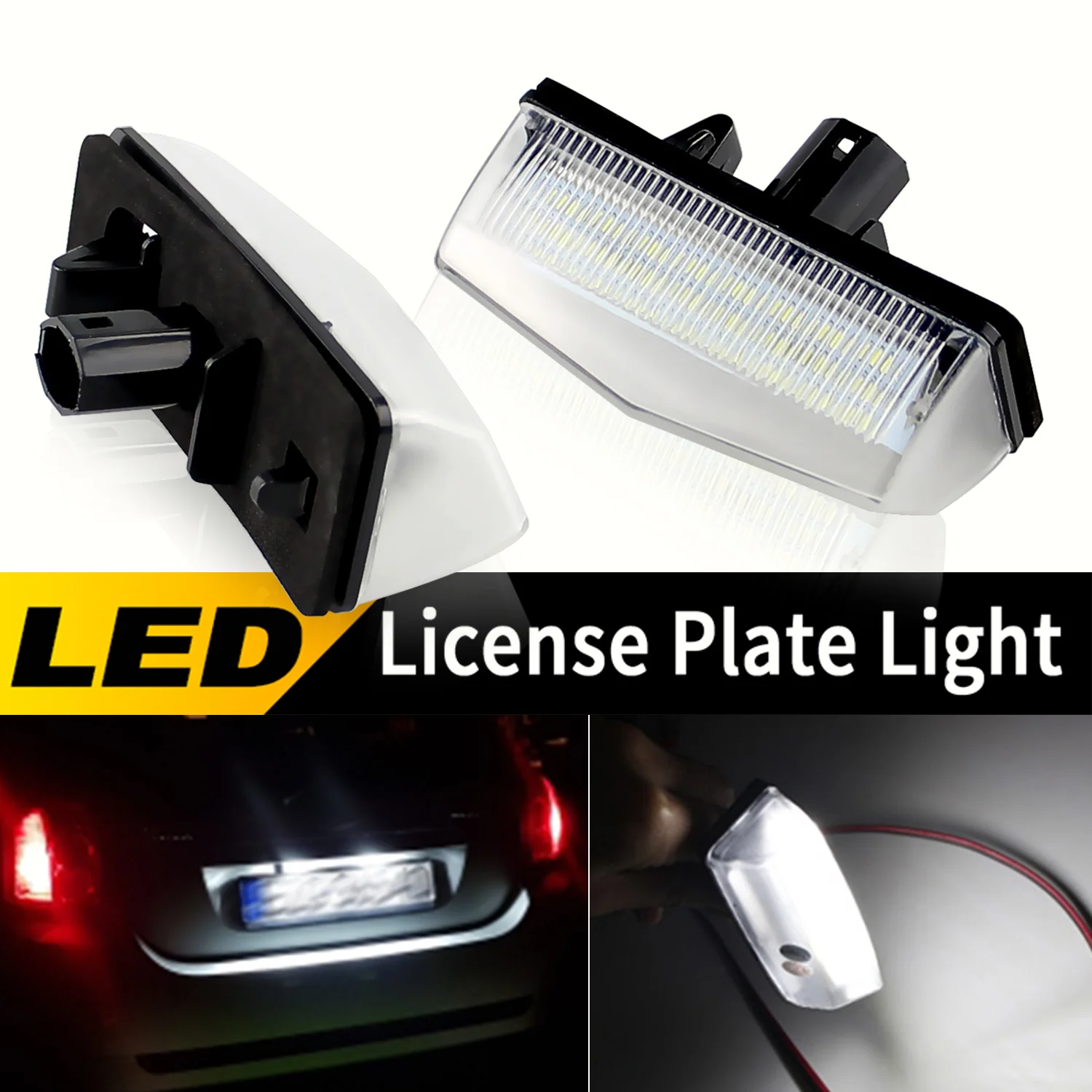 2 шт. подходят для Toyota Prius XW20 XW30 Plus/V Venza Matrix RAV4 Lexus CT200h Scion tC SMD белые светодиодные