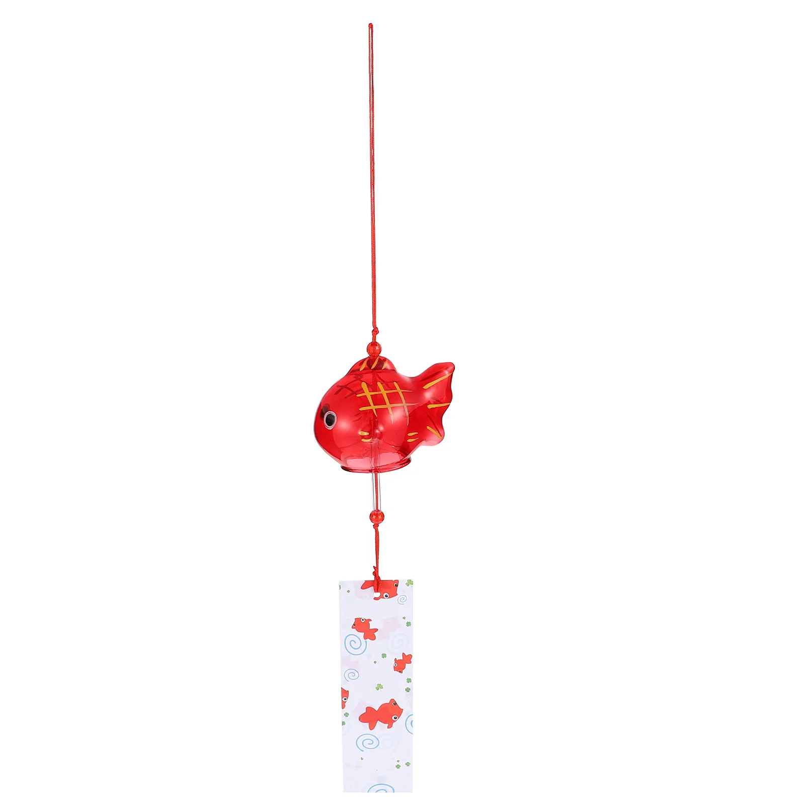 

Wind Chime Chimes Japanese Glass Bell Bells Style Goldfish Garden Hanging Outdoor Decor Pendant Furin Decorative Fish Ornament