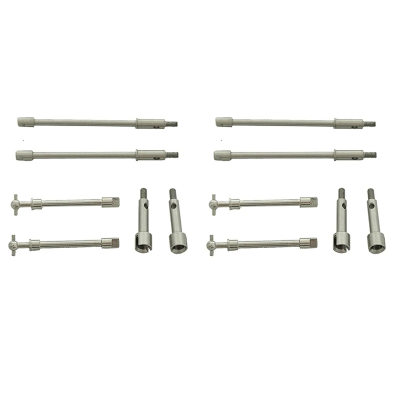 

Передний и задний мост из закаленной стали 4х, приводной вал CVD для Axial SCX24 90081 1/24, запчасти для радиоуправляемого гусеничного автомобиля, аксе...