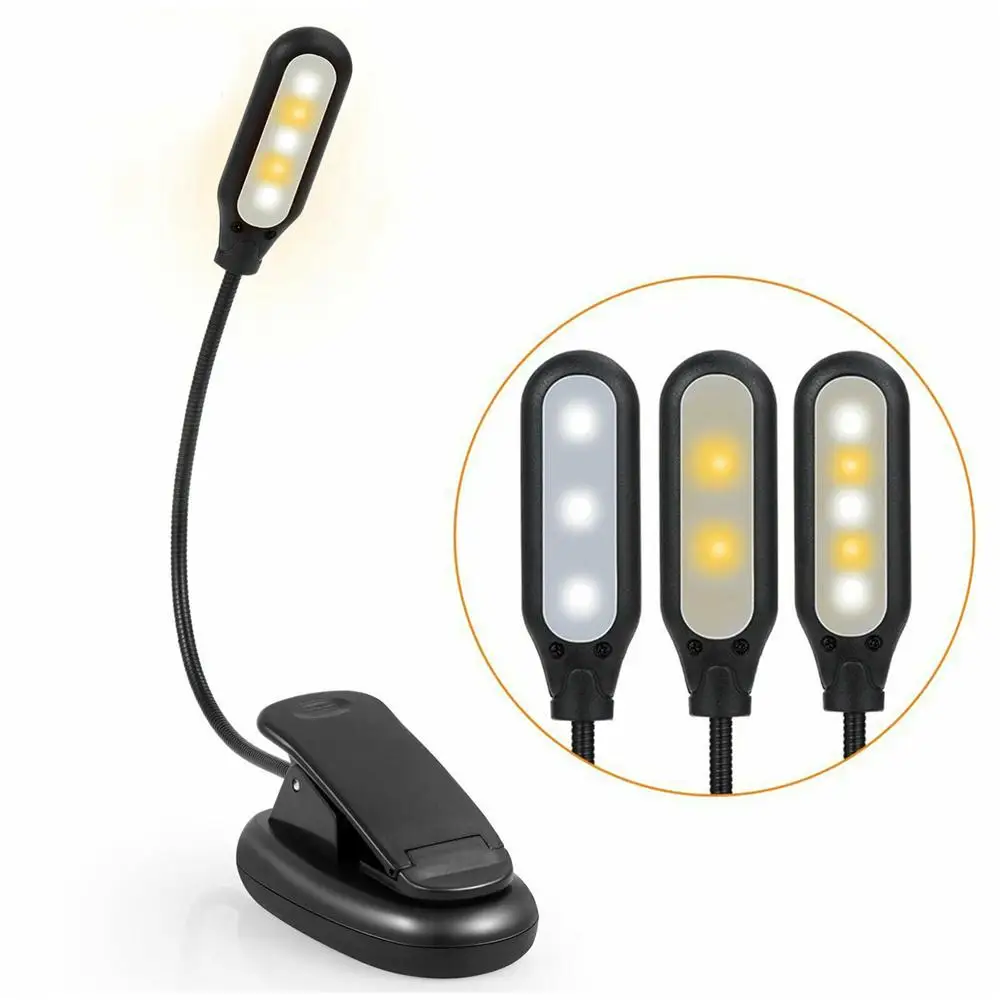 

Лампа с подсветкой для книги, USB-зарядка, настольная лампа для чтения, настольная лампа с регулируемой яркостью, настольная лампа с зажимом