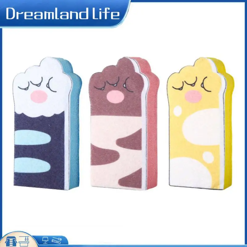 

Высококачественные чистящие губки, портативная Милая губка для мытья посуды, ткань для кухни, кошка, когти, чистящие полотенца, новинка, 1 шт.