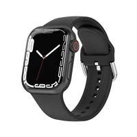 fashion 2022 silicone tpu watch strap for apple watch 7 se 6 5 4 3 soft bracelet watchband for iwatch 38 40 42 44 42 45mm