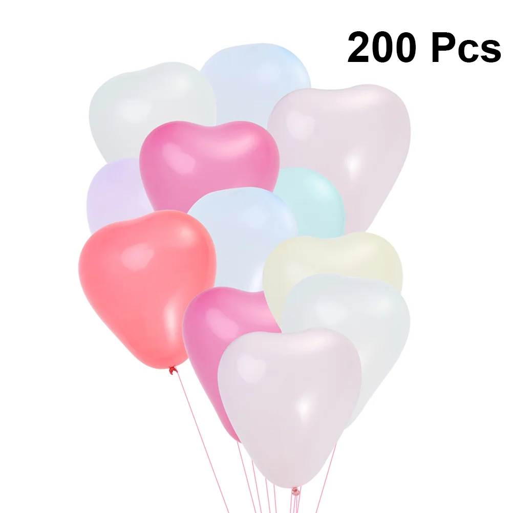 

200 Pcs Bautizo Para Niño Creative Party Balloons Heart-shaped Child