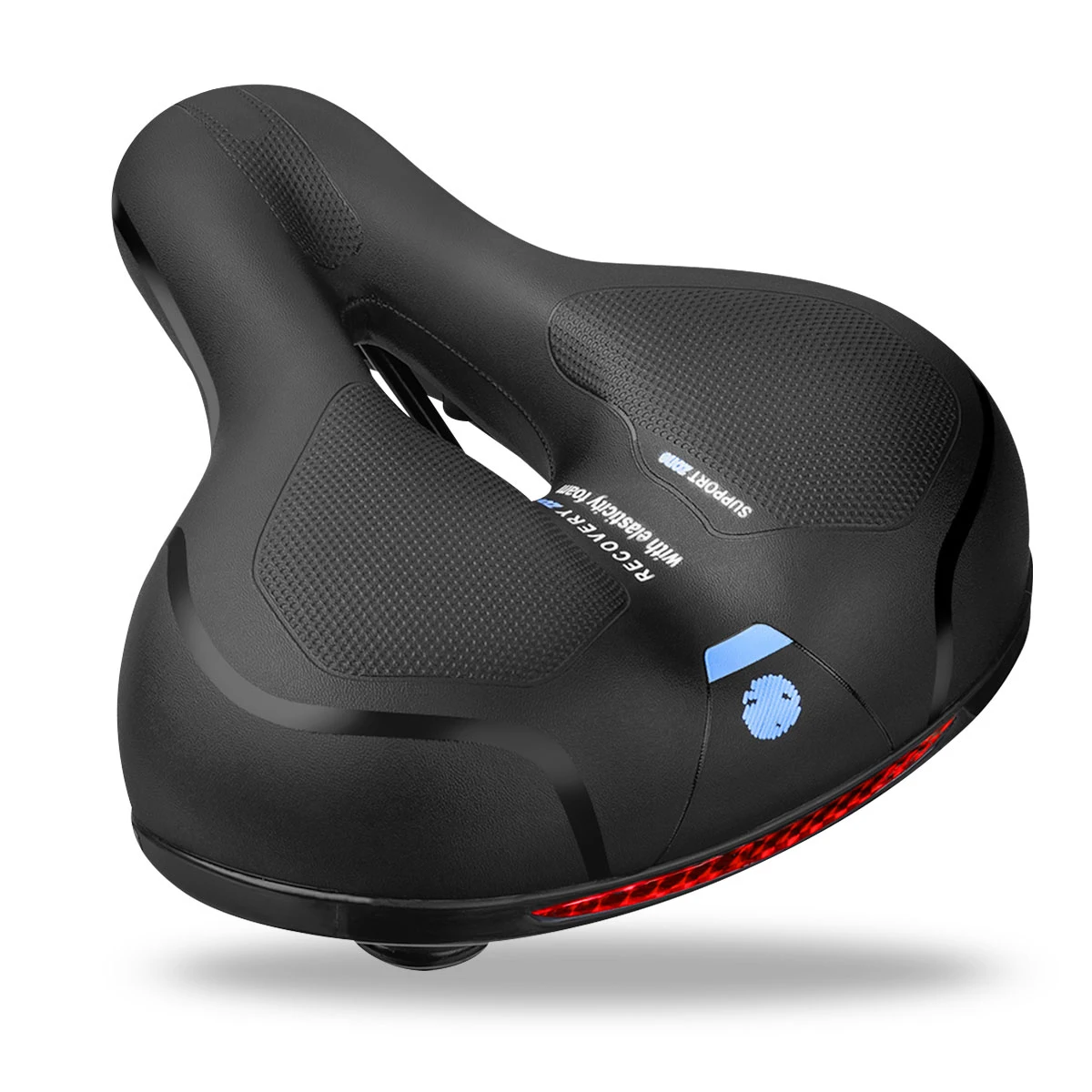 

MTB Pad Comfortable Breathable Hollow MTB Road Seat Bike Saddle Seat Dual Shock Absorbing Rubber Mountain Bicycle Cushion Pad