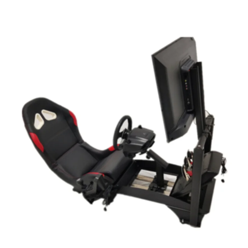 

Folding design Adjustable Gaming 3d car driving simulator Racing Seat Simulator with gear shifter holder