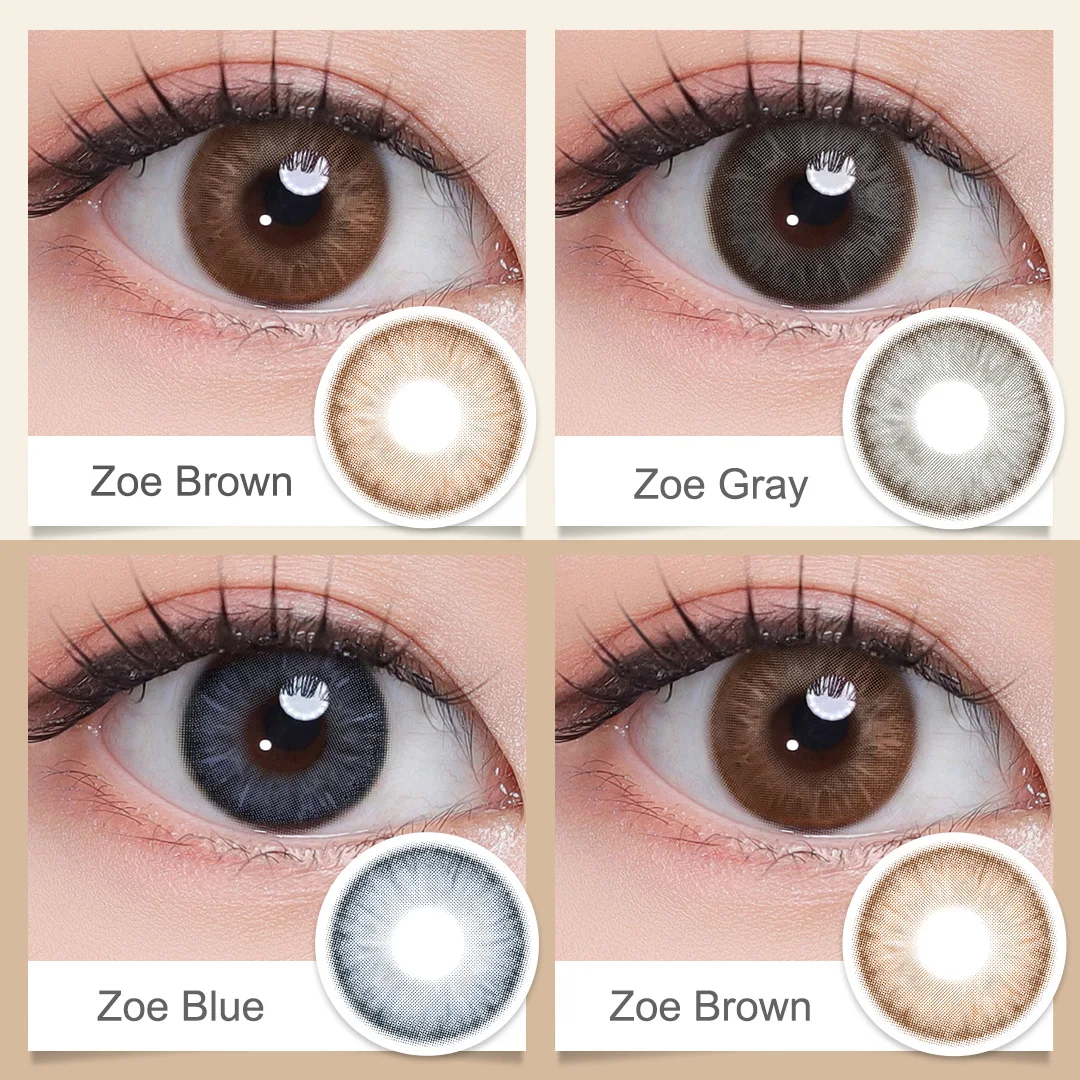 Цветные контактные линзы Magister 1 пара контактов для глаз полуроткие цветные