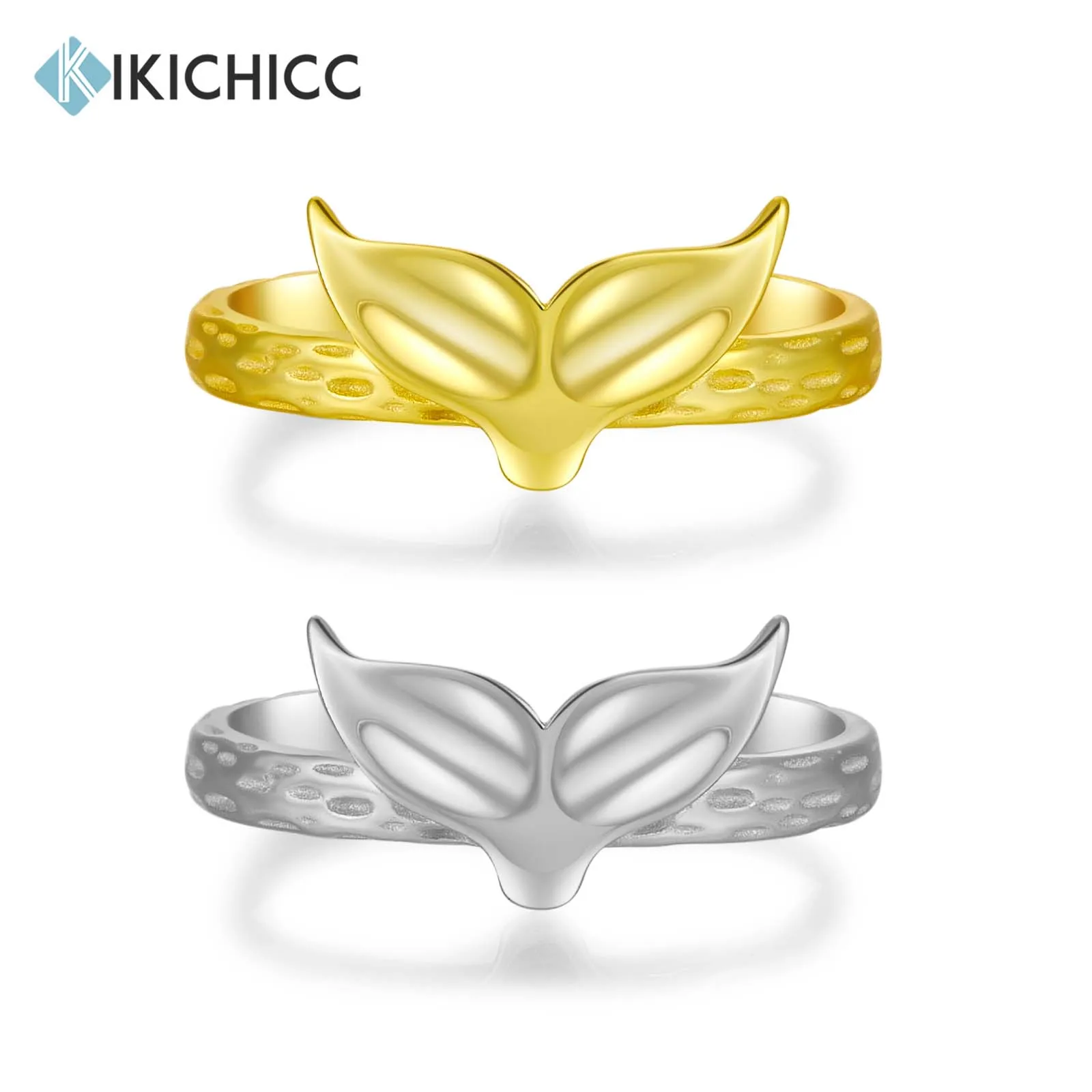 KIKICHICC 925 пробы Серебряное золото рыбий хвост неправильной геометрической формы