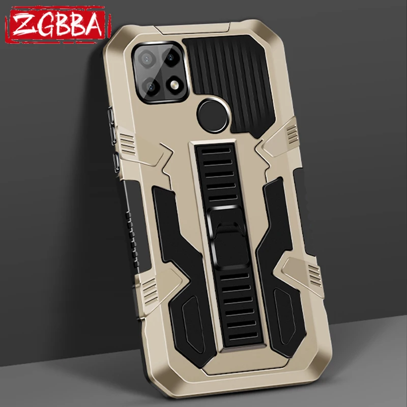 

ZGBBA Shockproof Armor Phone Case for OPPO A11K A12 A15 A16 A16K Anti-Drop Bracket Cover For OPPO A9 A8 A7 A5S A5 A3S A1K Case