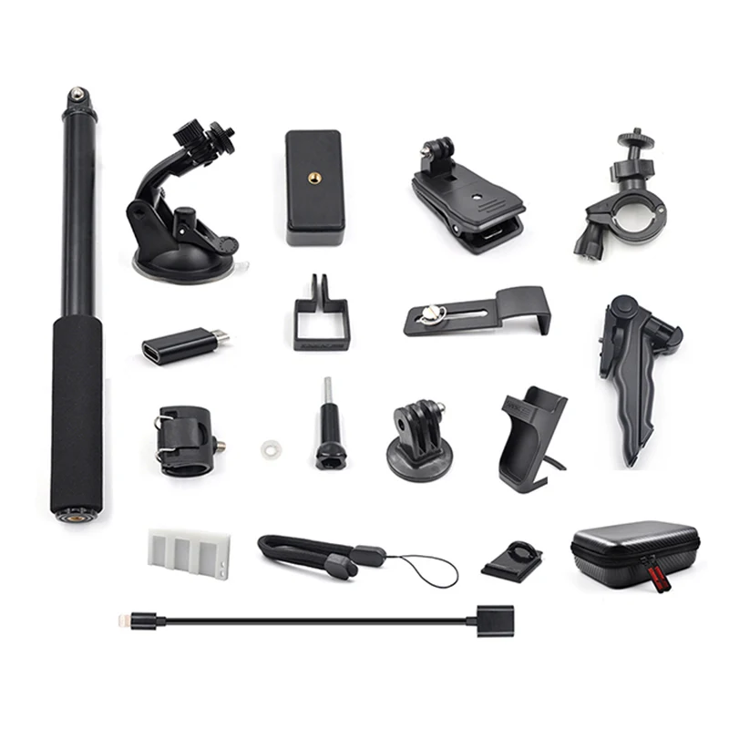 

Protective Handheld Action Two In One 1pc Mobile Phone Bracket Firm Camera Holder For Dji Osmo Pocket Camera Mounts Parts Black