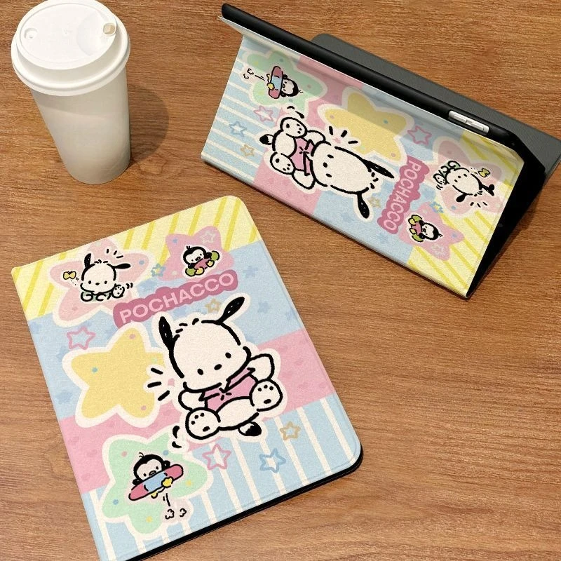 Фото Милый чехол Pochacco для iPad A16, 11-го, 10-го поколений, Pro 21, 22, 11 дюймов, 9-го поколения, 10.2 дюйма, Mini 6, 7, 8.3 дюйма, Air 4, 5, 6, 9.7, Air 3, 10.5 дюймов №2