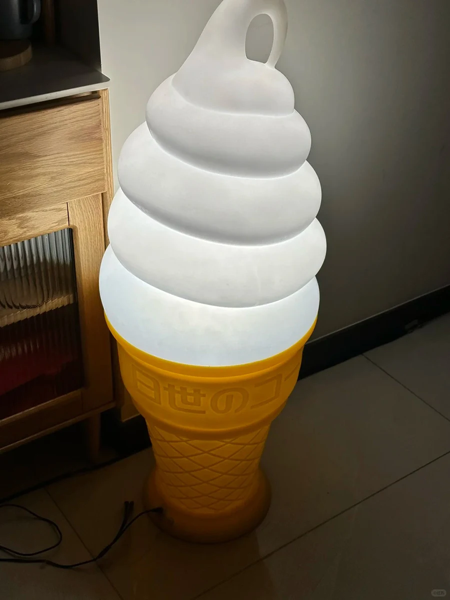 1 шт. 120/95/60 см гигантская скульптура мороженого модель лампы с источником питания