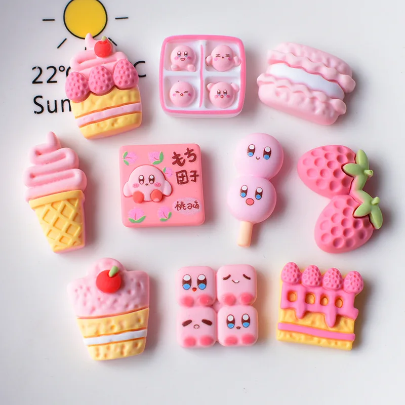 

5/10 шт. аниме звезда kirby мультяшная экшн искусственная кожа DIY резиновые наклейки аксессуары kawaii Декор детские игрушки подарки