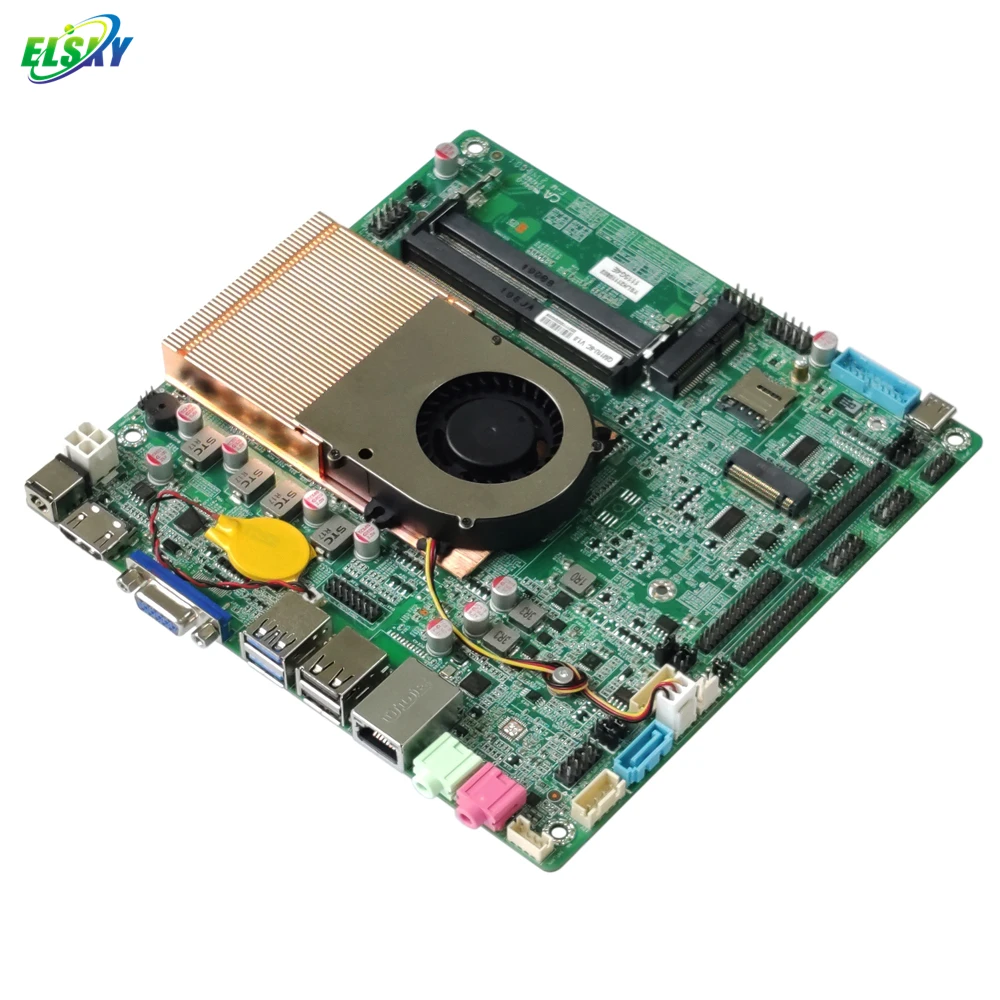 Фото Новая материнская плата ELSKY QM11U 11-го поколения с процессором Tiger Lake I3-1115G4E, X86, Linux, встраиваемая, тонкая, Mini-ITX №3