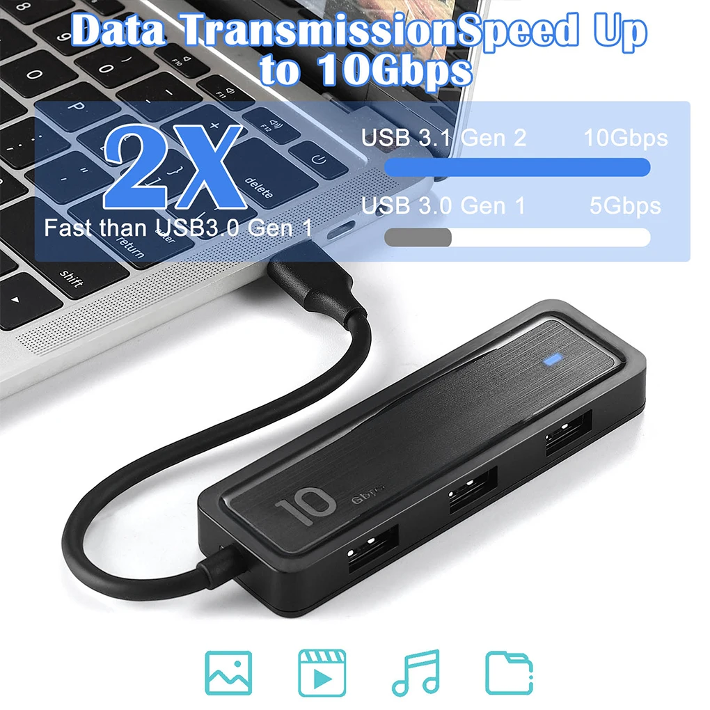 

10 Гбит/с Type C на USB 3 2 адаптер 6 в 1 концентратор конвертер для презентаций