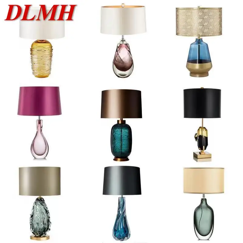 

DLMH Nordic Modern Glaze Table Lamp Fashionable Art Iiving Room Bedroom Hotel LED Personality Originality Desk Light